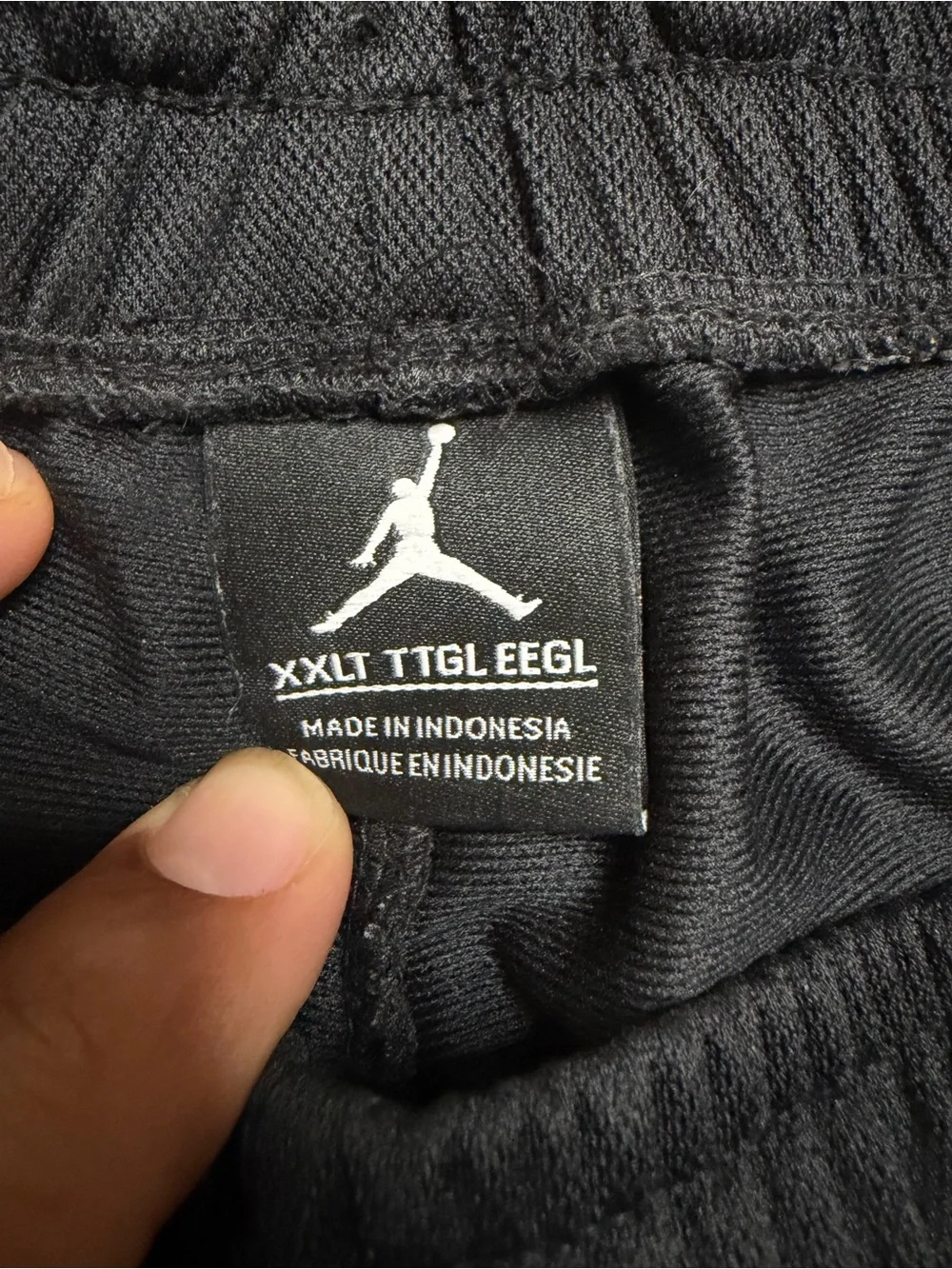 Jordan - Men’s Track Pants | Black & White | Drawstring + Pockets, Size 2XL Tall